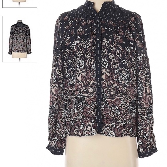 Lucky Brand Button Down Blouse - Picture 1 of 3